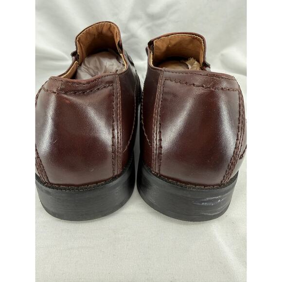 Joseph Abboud Men\'s Burgundy Brown Leather Slip On Dress Shoes Loafers Size 14M main image 15